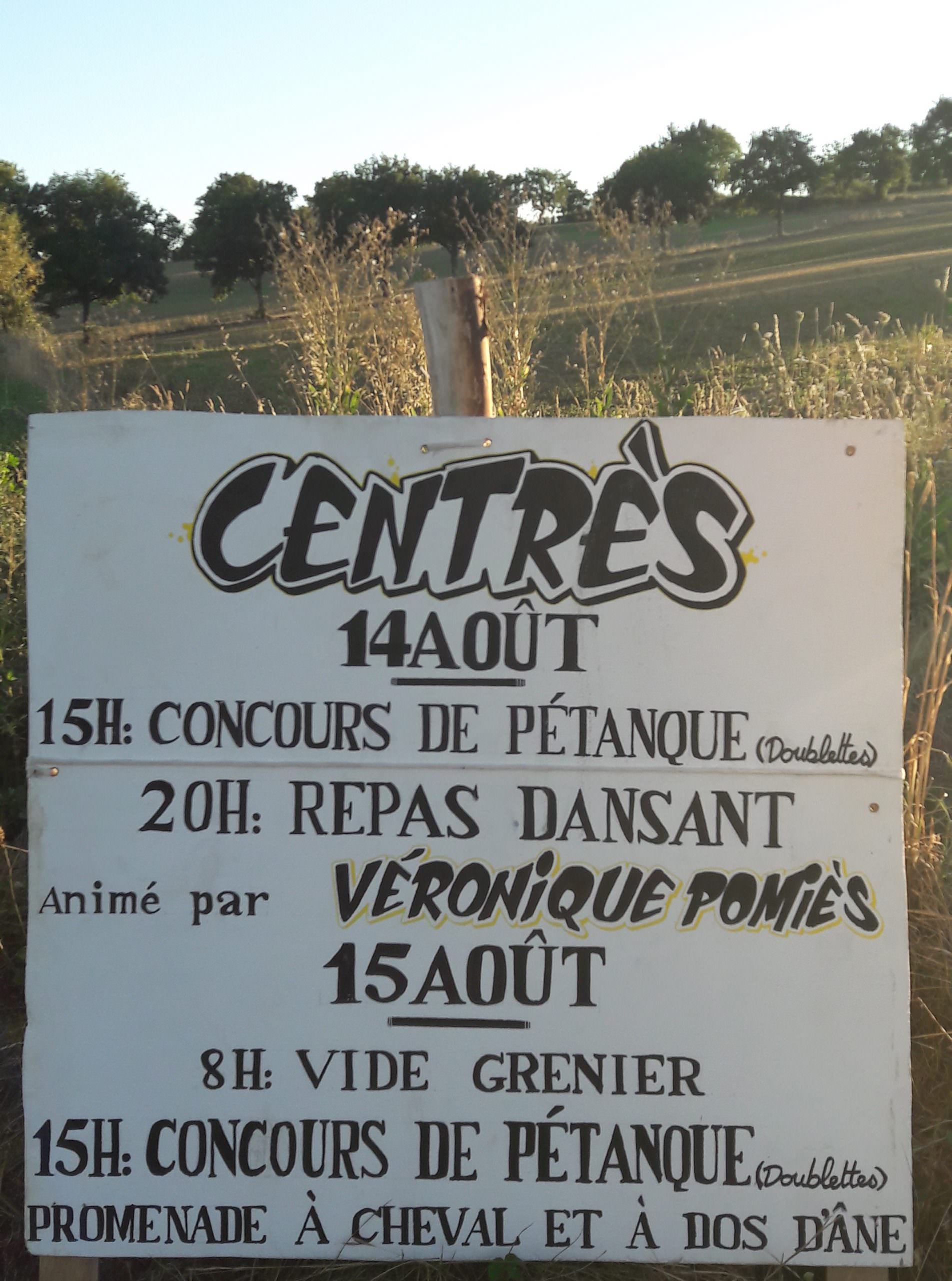 Lire la suite à propos de l’article Le 14 et 15 août, c’est la fête à Centrès