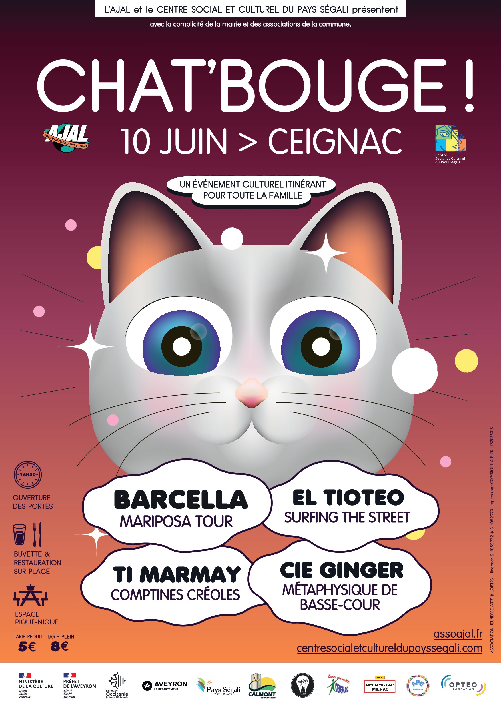 Lire la suite à propos de l’article FESTIVAL « CHAT’BOUGE » A CEIGNAC LE 10 JUIN             #  ANNULE #