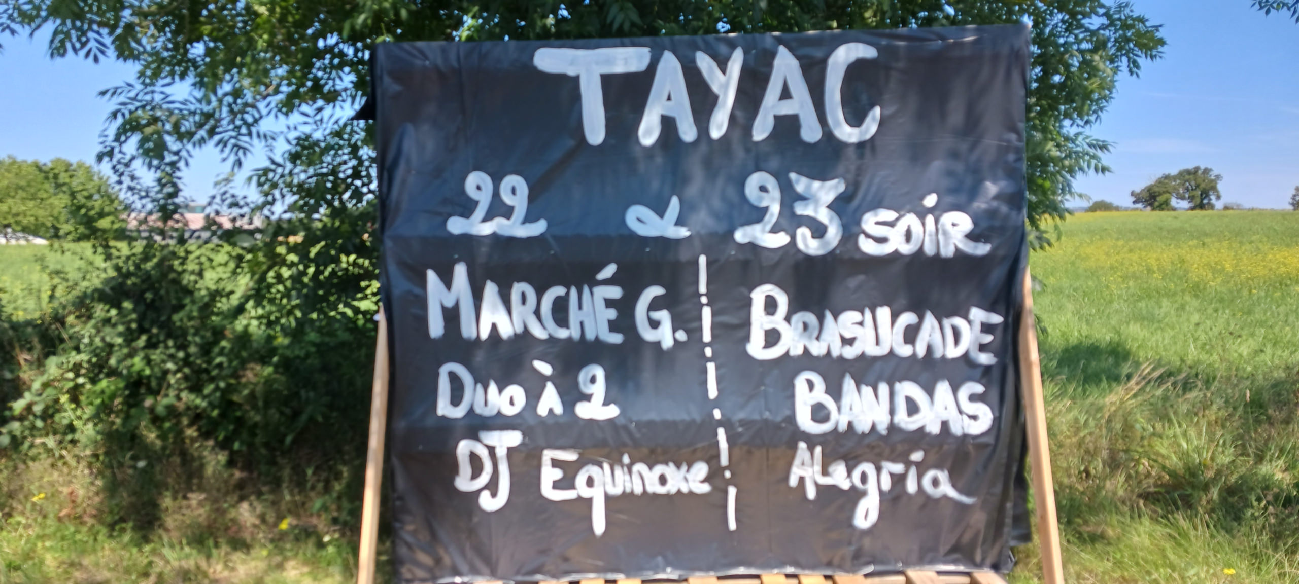 Lire la suite à propos de l’article LA FÊTE A TAYAC … C’EST CE WEEK-END … LE 22 ET 23 JUILLET