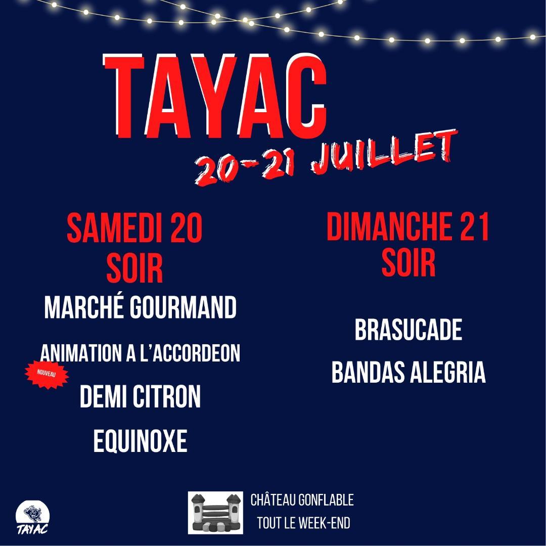 Lire la suite à propos de l’article LA FÊTE A TAYAC, C’EST TRES BIENTÔT: LE SAMEDI 20  ET LE DIMANCHE 21 JUILLET