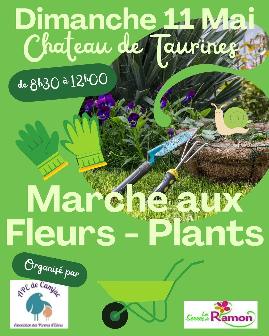 Lire la suite à propos de l’article MARCHE AUX FLEURS, LE DIMANCHE 11 MAI DANS LA COUR DU CHÂTEAU DE TAURINES