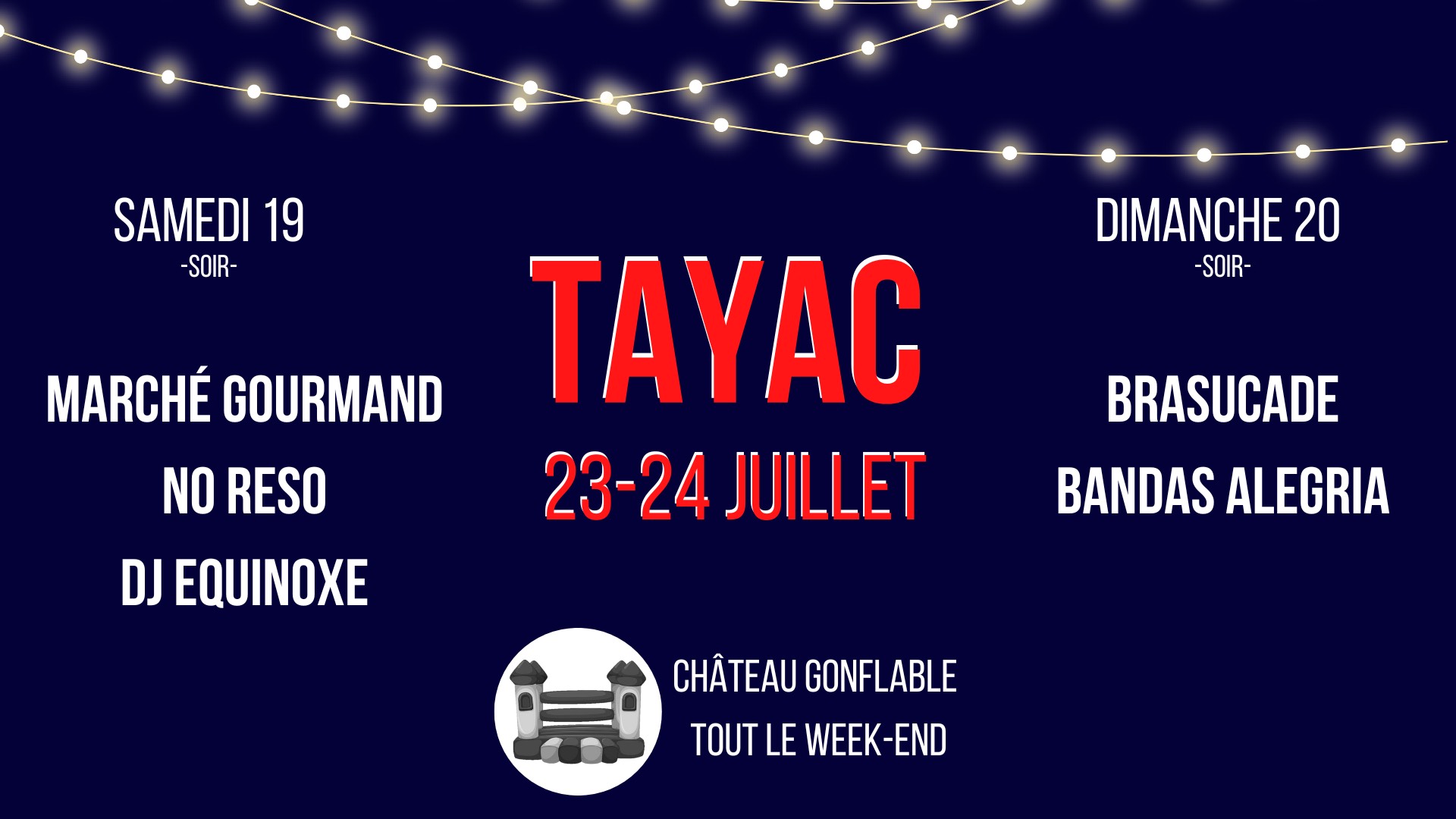 Lire la suite à propos de l’article PLUS QUE CINQ JOURS ET CE SERA LA FÊTE DE TAYAC !